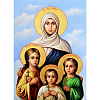 Алмазна мозаїка Ікона Віри, Надії, Любові та їх матері Софії (50х65 см)