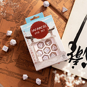 Мініатюра товару Набір кубиків Japanese Dice Set: Blue Star Lotus - 2