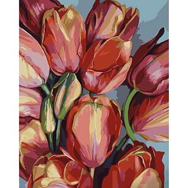 Картина по номерам Удивительные тюльпаны (40х50 см)