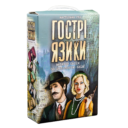 Настільна гра Гострі язики, бренду Strateg, для 4-12 гравців, час гри < 30хв. - KUBIX