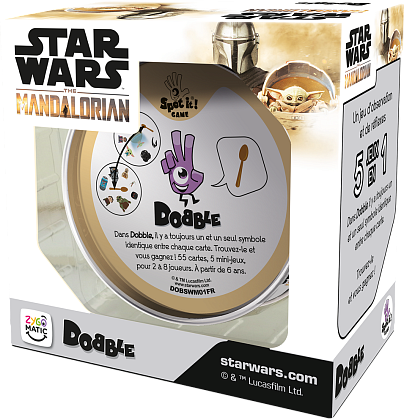 Настільна гра Доббл Мандалорець (Dobble Star Wars The Mandalorian) (FR), бренду Asmodee, для 2-8 гравців, час гри < 30хв. - 2 - KUBIX