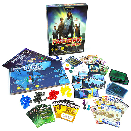 Настільна гра Пандемія (Pandemic), бренду Ігромаг, для 2-4 гравців, час гри < 60хв. - 11 - KUBIX