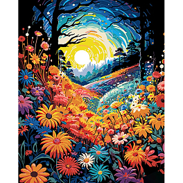 Картина по номерам Цветочный лес (40х50 см)