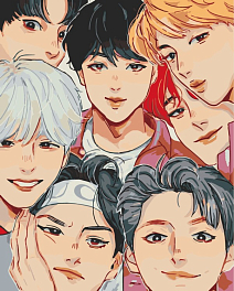 Картина за номерами BTS Art (40х50 см)