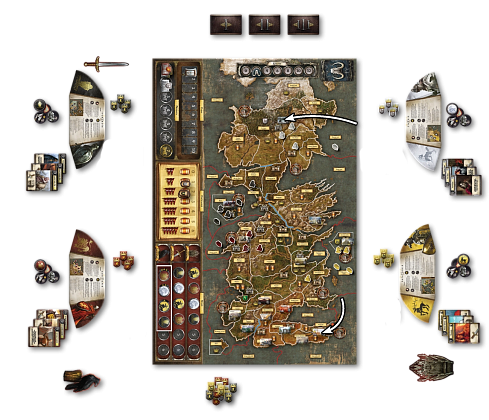 Настольная игра Игра престолов. Второе издание (A Game of Thrones: The Board Game Second Edition), бренду Geekach Games, для 3-6 гравців, час гри > 60мин. - 2 - KUBIX