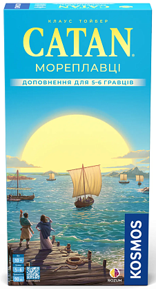 Настольная игра КАТАН. Мореплаватели. Дополнение для 5-6 игроков (Catan: Seafarers 5-6 Player Extension), бренду Rozum, для 3-6 гравців, час гри > 60мин. - KUBIX