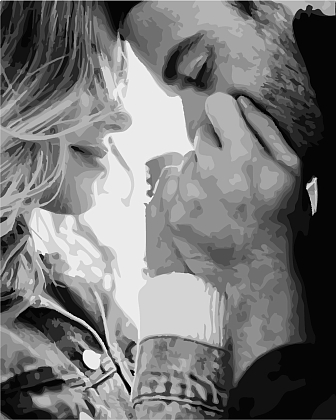 Картина по номерам Тепло поцелуя (50х60 см), бренду Artissimo - KUBIX