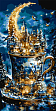 Мініатюра товару Картина по номерам Різдвяне казкове місто (40х80 см) - 1