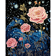 Миниатюра товара Картина по номерам Звездные розы (40х50 см) - 1