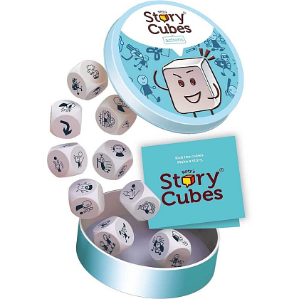 Настільна гра Кубики Історій Рорі: Дії (Rory's Story Cubes: Actions), бренду Asmodee, для 1-12 гравців, час гри < 30хв. - 2 - KUBIX