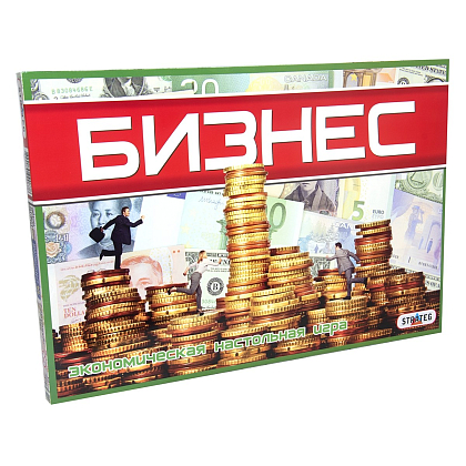 Настольная игра Бизнес (Монополия) (RU), бренду Strateg, для 2-4 гравців, час гри < 30мин. - KUBIX