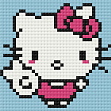 Миниатюра товара Алмазная мозаика Hello Kitty (10х10 см) - 1