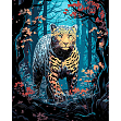 Миниатюра товара Картина по номерам Леопард на охоте (40х50 см) - 1