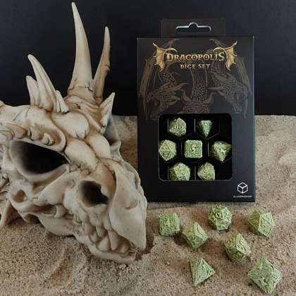 Набір кубиків Dracopolis: Andean Longneck Dice Set (7), бренду Q-Workshop - 5 - KUBIX