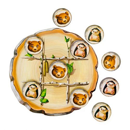 Настільна гра Хрестики-нулики: їжачок і ведмедик