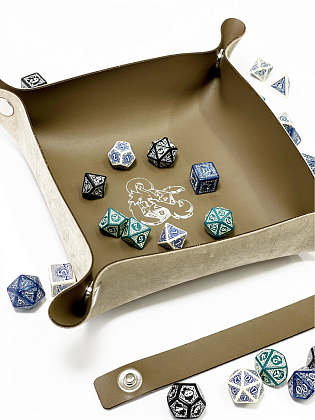 Лоток для кубиків Дракон коричневий Dice Tray, бренду Планета Ігор - 2 - KUBIX