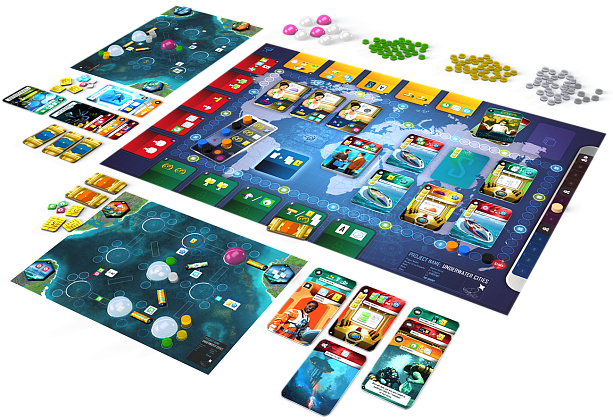 Настольная игра Подводные города (Underwater Cities), бренду Games 7Days, для 1-4 гравців, час гри > 60мин. - 2 - KUBIX