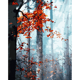 Картина по номерам Оранжевый лес (40х50 см)