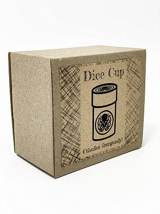 Стакан для кубиків Ктулху бургунді Dice Cup, бренду Планета Ігор - 8 - KUBIX