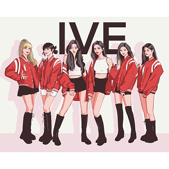 Картина по номерам IVEK-pop група (40х50 см)