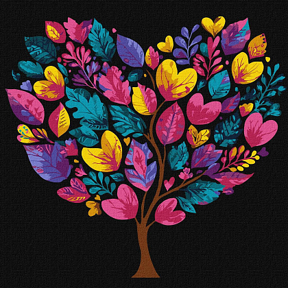 Картина по номерам Дерево життя (30х30 см), бренду Ідейка - KUBIX