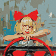 Миниатюра товара Картина по номерам Крутая девушка (50х50 см) - 1