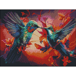 Алмазная мозаика Колибри (30х40 см)
