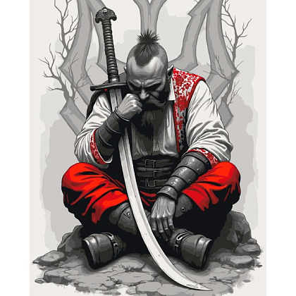 Картина по номерам Казак с саблей (40х50 см), бренду Art Craft - KUBIX
