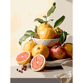 Картина по номерам Фруктовый натюрморт (30х40 см)
