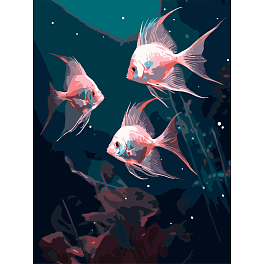 Картина за номерами Яскраві риби (30х40 см)