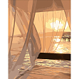 Мініатюра товару Картина за номерами Захід сонця на пляжі (40х50 см) - 1