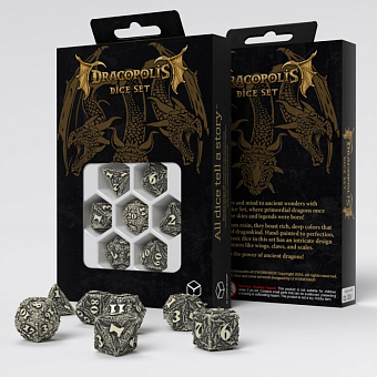 Набор кубиков Dracopolis: Scandinavian Blackfang Dice Set (7) - KUBIX Набор кубиков Dracopolis: Scandinavian Blackfang Dice Set (7)