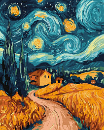 Картина по номерам Українська ніч (40х50 см)