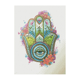 Алмазная мозаика Цветочный амулет (30х40 см)