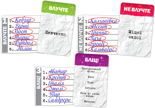 Настольная игра Точные слова (SiXeS), бренду Games 7Days, для 3-8 гравців, час гри < 30мин. - 3 - KUBIX