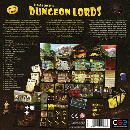 Настільна гра Dungeon Lords (Лорди Підземель) (EN), бренду Czech Games Edition, для 2-4 гравців, час гри > 60хв. - 2 - KUBIX