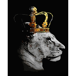 Картина за номерами Королева-левиця (40х50 см) 