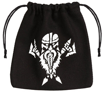 Мешочек Dwarven Black & White Dice Bag - KUBIX Мешочек Dwarven Black & White Dice Bag