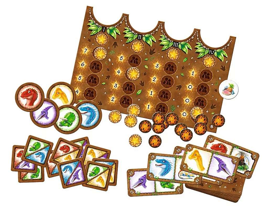 Настільна гра ДіноБанда (Dinogang), бренду Trefl, для 2-5 гравців, час гри < 30хв. - 4 - KUBIX
