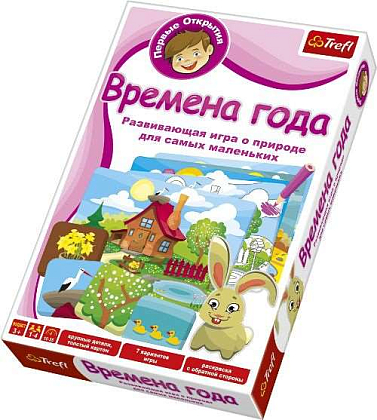 Настільна гра Перші відкриття: Пори року, бренду Trefl, для 1-4 гравців, час гри < 30хв. - 4 - KUBIX