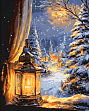 Мініатюра товару Картина по номерам Зимова ніч (40х50 см) - 1