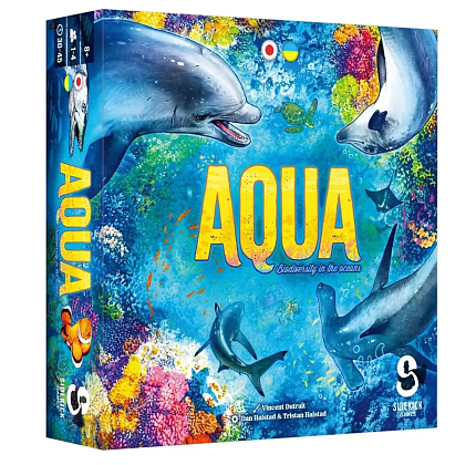 Настольная игра Aqua. Океанское биоразнообразие (AQUA: Biodiversity in the oceans), бренду Lord of Boards, для 1-4 гравців, час гри < 30мин. - KUBIX