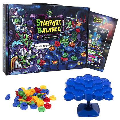 Настільна гра Starport Balance (Баланс Зоряного порту) , бренду Strateg, для 2-4 гравців - 3 - KUBIX