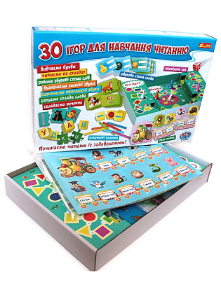 Настольная игра Большой набор. 30 игр для обучения чтению, бренду Ранок, для 1-2 гравців - 3 - KUBIX