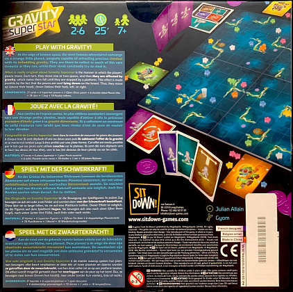 Настольная игра Гравитационная Суперзвезда (Gravity Superstar), бренду Sit Down!, для 2-6 гравців, час гри < 30мин. - 2 - KUBIX