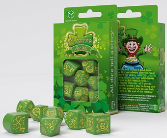Набор кубиков St. Patrick The Lucky Charm Modern Dice Set - KUBIX Набор кубиков St. Patrick The Lucky Charm Modern Dice Set