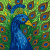 Картина по номерам Витраж Павлин (30х30 см) Картина по номерам Витраж Павлин (30х30 см)