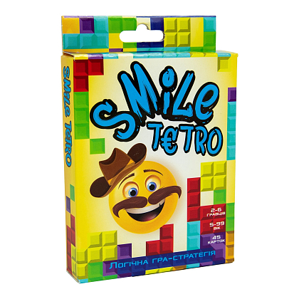 Настільна гра Смайл Тетро (Smile tetro), бренду Strateg, для 2-6 гравців, час гри < 30хв. - KUBIX