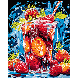 Картина по номерам Ягодный коктейль (40х50 см)