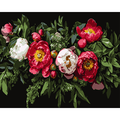 Картина по номерам Цветочная композиция (40х50 см), бренду Strateg - KUBIX